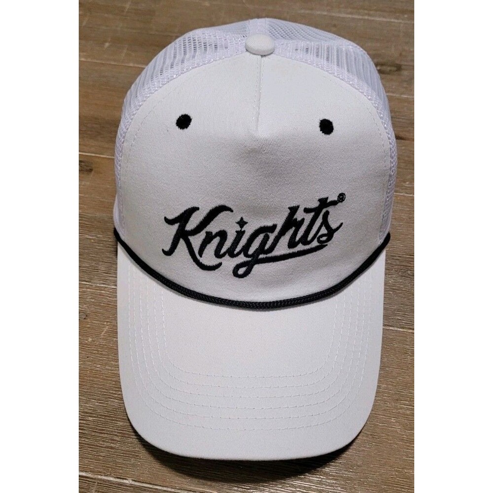 UCF Knights White Rope Hat Trucker Cap Snapback Coca-Cola Black Script NCAA